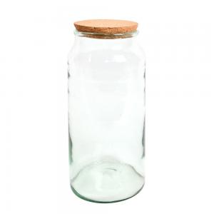 Halfopen terrarium fles L 8L 19x19x41 cm